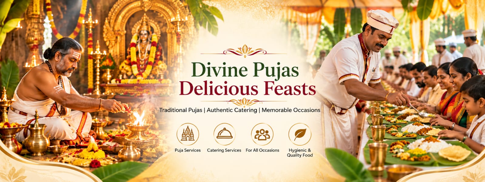 Ayyappa Swamy annadanam and devotional vegetarian meal service